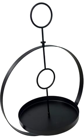 SZLIFE Iron Birdfeeder Garden Décor con Vassoio e Anelli per Alimenti per Uccelli per l'alimentazione della Stazione di Alimentazione degli Uccelli
