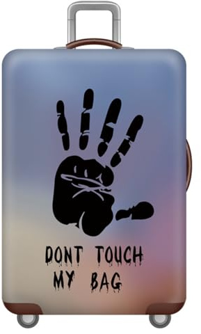 Design Mit Buchstabenprint Reisekoffer SchutzhüLle,Waschbare Luggage Cover,Elastische Koffer HüLle,GepäCkhüLlen FüR Koffer Von 18 Bis 32 Zoll,GepäCk Abdeckung,KofferschutzhüLle (Palme,M(22-24inch))
