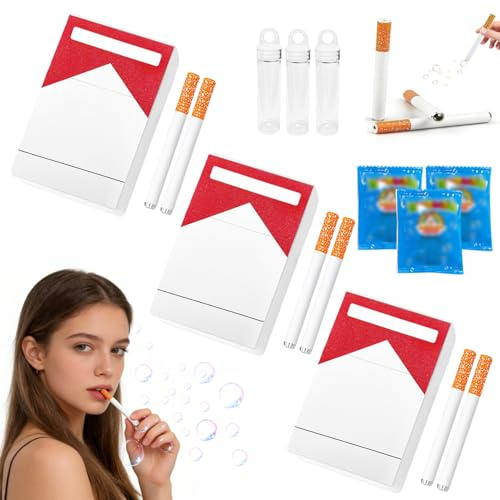 Mini soplador de Burbujas, 6 Piezas Pistola Pompas de Jabon, Varitas de Burbujas, Máquina de Burbujas Falsa, Mini pompas de jabón, Máquinas de Burbujas para Mujeres y Hombres, Palos de Burbujas