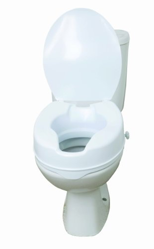 DRIVE DEVILBISS HEALTHCARE 6 Inch Raised Toilet Seat with Lid