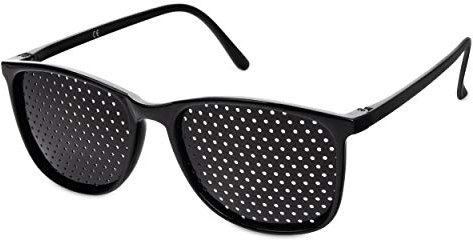 Rasterbrille 415-YSG - ganzflächiges Raster - schwarz