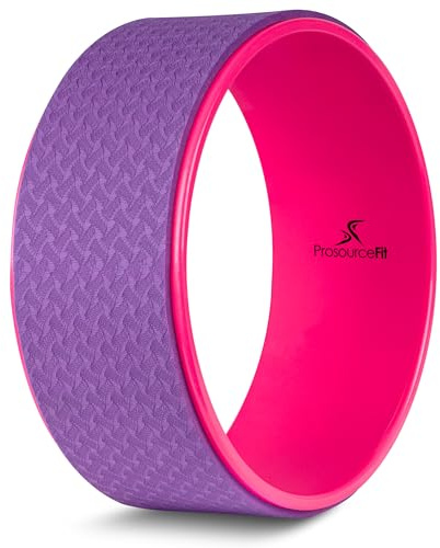 ProsourceFit Yoga Wheel Prop 12” for Improving Yoga Poses, Backbends, Flexibility, Balance, Stretching, Relaxation