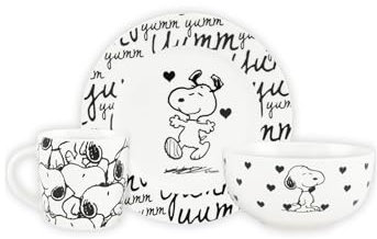 United Labels Set de Desayuno, Porcelana, Blanco, 187x101x223 mm