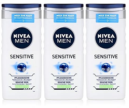 3 x Nivea Duschgel Men Sensitive - 250 ml