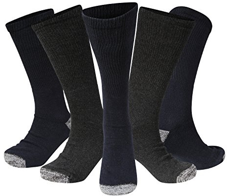 Kensington® Mens Cotton Long Motorcycle Thick Heavy Duty Hard Wearing Safety Boot Work Socks Thermal Cushioned Sole Reinforced Heels and Toes for Steel Toe Cap Shoes Anti Blister Base Layer