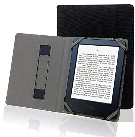 Enjoy-Unique Universellt naturligt linnefodral för eBook Reader 6 för Sony/Kobo/Tolino/Pocketbook/Onyx BOOX e-läsare