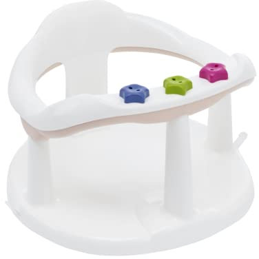 THERMOBABY - Anneau De Bain Bébé Aquababy - Siège De Bain Confortable, Ludique & Stable - Installation Facile - De 7 à 16 Mois - Fabriqué En France - Marron glacé