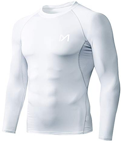 MEETYOO Tee-Shirt Base Layer Compression Homme Running Fitness Sport Gym