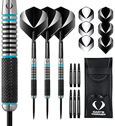 Designa Darts Corner Marine-Dart-Set mit Stahlspitze, 80% Wolfram-Barrel, Designs und Standard oder personalisiert