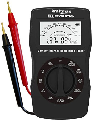 Kraftmax XT1 Revolution - Tester batteria professionale con test di resistenza interna