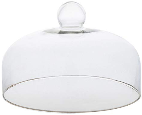 Cabilock Glass Use Cover Dome and Handle for Food Round Cake Protection Display Easy Serving Dessert