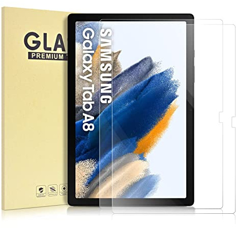 KATUMO 2 Pack Screen Protector for Samsung Galaxy Tab A8 10.5 Inch | for 2021/ 2022 Modle SM-X200/X205/207, Tempered Glass Film, Protective Screen, HD Clear, Scratch Resistant