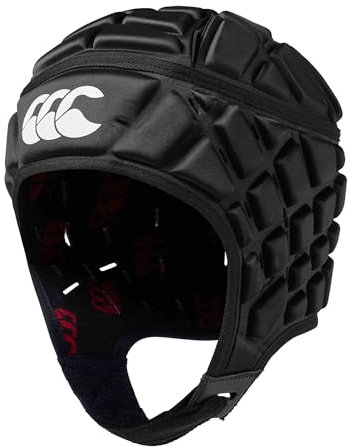 Canterbury Headguard Unisex Raze Helm, Schwarz/Rot, L