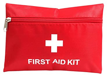 PAXLAMB Rotes Erste-Hilfe-Set, leer, klein, Mini, Taschen-Typ, perfekt für Diabetesbedarf, Wandern, Camping, Reisen, Radfahren, Notfall, rot, Modern
