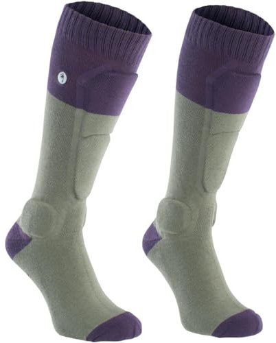 Ion Chaussettes de Tibias VTT BD Vert Taille 39-42
