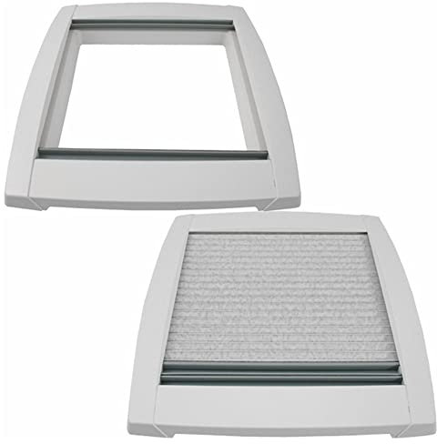 Innenrahmen für MPK Dachluke Dachfenster Dachhaube 40 x 40 cm Wohnwagen Wohnmobil Caravan mit Doppelplissee signalweiß