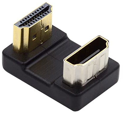 cablecc Typ-A-Standard-HDMI-1.4-Stecker auf HDMI-Buchse, schützt gegenüberliegende U-Form, abgewinkelt, um 360 Grad abgewinkelt