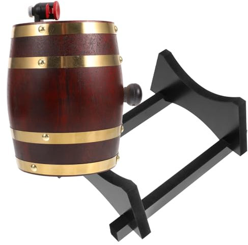 Alipis 1 Juego Barril De Vino Barricas De Roble Carbonizadas Dispensador De Bebidas Dispensadores De Bebidas para Pub Bar Barrica De Roble Barras Madera Barril De Whisky 3l Anticuado