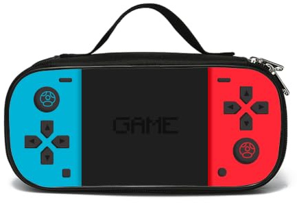 ROVOZAR Videospiel-Federmäppchen für Jungen und Mädchen, Game-Controller-Bleistiftbox mit Reißverschlussfächern für Büro und Schule