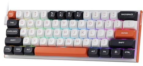 Redragon K683 Rapid Trigger Gaming-Tastatur, 60% kabelgebundene mechanische Tastatur mit hyperschneller Betätigung, dediziertem Magnetschalter, einstellbarem Betätigungspunkt, 8 kHz Abfragerate