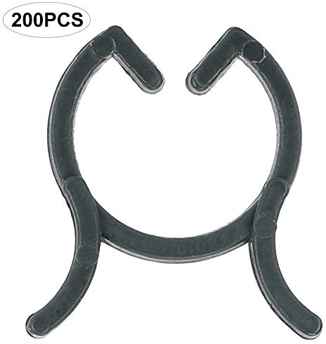 200 Stück Pflanzenklammer, Blumenstiele, Rankenstütze, Stielwerkzeug, Klammern, Befestigung von Gartenzubehör für Klemmen, 25 Mm (25mm)