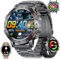LIGE Militär Smartwatch Herren mit Anruf Texte Erinnerung, 530mAh Akku - 1.45''Amoled Display 100+ Sportmodi Fitnessuhr mit Herzfrequenz, SpO2, Schlafmonitor, Smartwatch für Android iOS, Schwarz