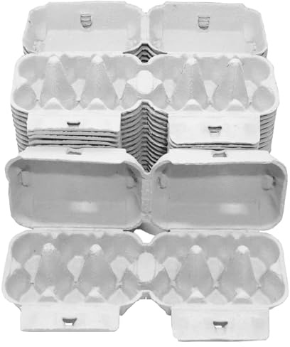 Home Centre Egg Boxes Trays, 40 Pieces, Holds 6 Eggs, Recyclable Cardboard