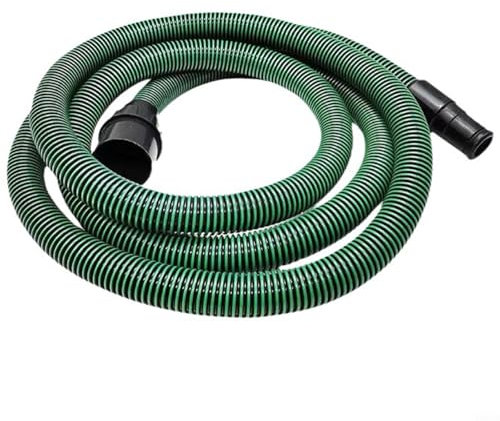 WIIYENA Staubsaugerschlauch, 3,5 m, antistatisches Gewinde, D27/32, 35 mm, für Staubsaugerschleifer, grün (5 m)