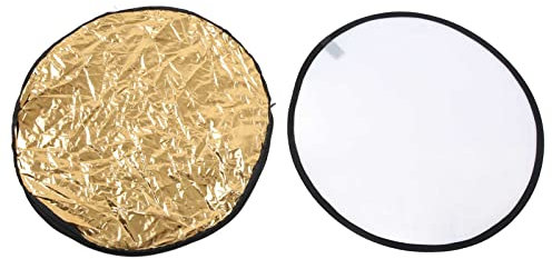 Qukaim Riflettore di luce 5 in 1, riflettore rotondo da 80 cm, con custodia, ideale per studio fotografico e trasmissione in diretta