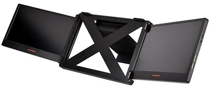 XYTEC Mate X Portable Monitor, 11,6 pollici FHD Dual Screen, Altoparlanti incorporati, HDMI & Type-C, Display Foldable for Laptop, Phone, Gaming