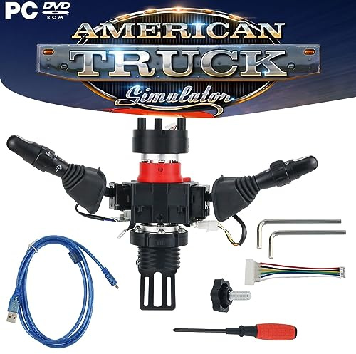 Benshuuk Simulator Lenkrad Blinker Wischer Schalter für Logitech G27/G29/G920/G923/Thrustmaster T300RS/TGT/TS-XW,Olny Wischer Schalter PC (For TGT/TS-XW)