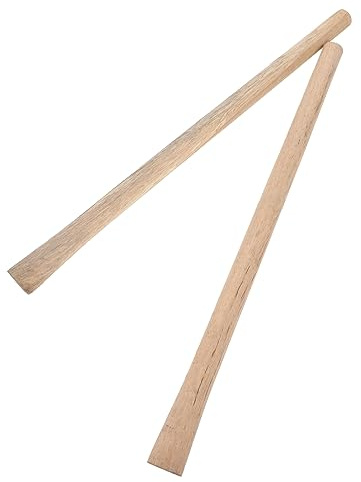 Toyvian Poignées en Bois Dur pour Outils De Jardin, Lot De 2 Manches Ronds Adaptés à Houes Et Pelles, Conception Antidérapante, Usage Extérieur Et Entretien du Jardin