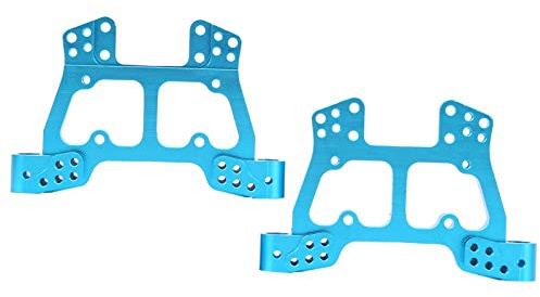 Placa de amortiguación de vibración de aleación de aluminio de aluminio para hsp 1/10 RC Piezas de actualización del automóvil Ligero Duración CNC Precisión Mecanizada Mecanizada (Azul)