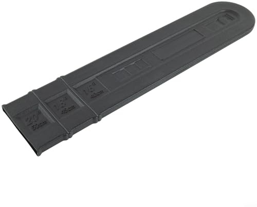 Yuanpgky Protection de barre de tronçonneuse noire de 50,8 cm avec plaque de guidage pour équipement électrique de jardin et d'extérieur, matériau plastique