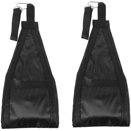GARVALON Abdominal Training Belt and Hanging Ab Slings Straps for Pull-up Core Muscle Workout, Adjustable Fitness Strap with Cantilever Design for Gym Exercise and Strength Training