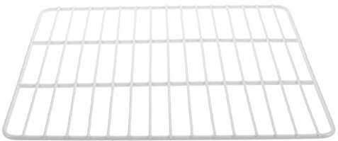 KICHOUSE Divisore per Ripiano Congelatore in Metallo Resistente 45X40 CM Organizer a Griglia Robusta Bianca per Frigorifero e Congelatore Separatore a Rete per Uso Domestico e