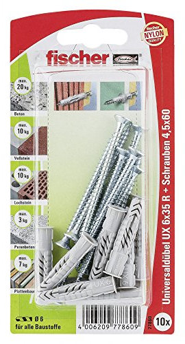 Fischer Tasselli Ux Universal Con Bordo E Vite - Ux 6 X 35 Rsk