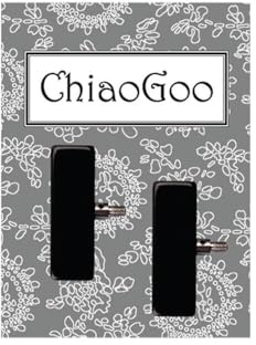 ChiaoGoo Endkappen Large Schwarz für austauschbare Seilsysteme 2 Stück