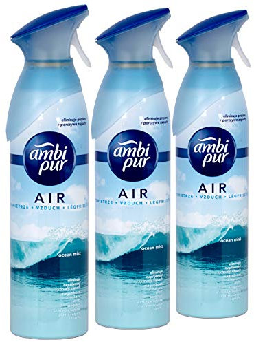 AMBI PUR Spray Lufterfrischer Ozean Nebel 300 ml - 3 Stück pro Pack