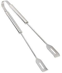 Cook’in Garden - Pince en Inox, Ustensile Résistant pour Barbecue et Plancha, Accessoire Cuisine Extérieure, Idéal Terrasse et Jardin, Longue Durée de Vie et Prise Confortable