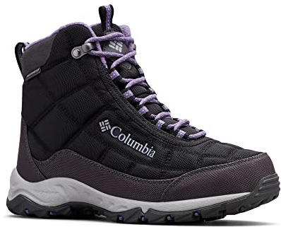 Columbia FIRECAMP BOOT botas de nieve Mujer, Negro (Black x Plum Purple 010), 37 EU