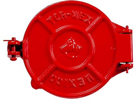 Herradura Tortilla-Presse aus Gusseisen, rot,16cm - Tortilla Press Red, 16 cm