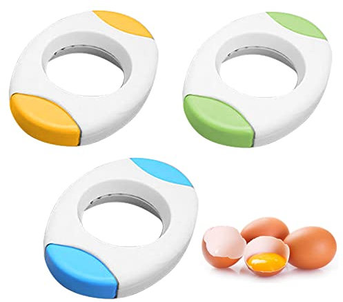 XLKJ 3pcs Coupe-Coquille d'oeuf, Séparateur de Coquille d'oeuf Creative, Ouvreur de Coquilles, Une Bonne Aide pour Cuisine