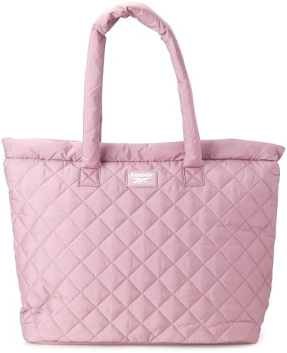 Reebok Bolsa de mano para mujer, ligera, acolchada, para gimnasio, para el trabajo, viajes y uso diario, Beatrice lila acolchada, Talla única