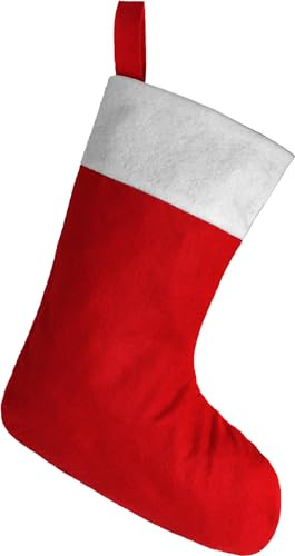 Storfisk fishing & more Weihnachtsstrumpf Nikolaus Socke Dekoration zum Befüllen und Aufhängen