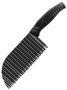LABRIMP Multifonction Couteau à Acier Inoxydable Pour Trancher Pommes De Terre Carottes Et Oignons Pour Cuisine Maison Ou Magasin Noir
