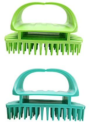 ORFOFE 2stücke Silikon-shampoo-bürstenkopf Mit Haar-kopfhaut-massagegerät Haar-kopfhaut-bürste Für Schuppenkontrolle Shampoo- Für -massagegerät - Für Entsp