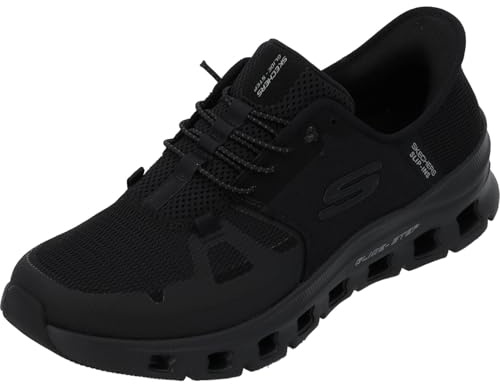 Skechers Men's Glide-Step Pro Slip-in Trainers, Black Mesh/Hotmelt, 8.5 UK