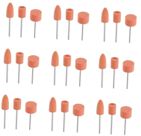 Set 45 Pezzi Teste Abrasive in Corindone per Rettifica