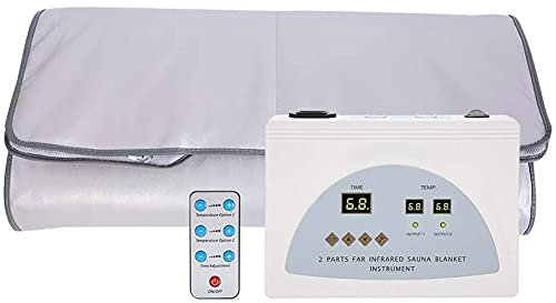 FBJAMZ Couverture de Sauna, Couverture à Vapeur Khan Infrarouge lointain, Machine de Perte de Poids Body Shaper, Appareil de beauté de Spa à Domicile de thérapie détox